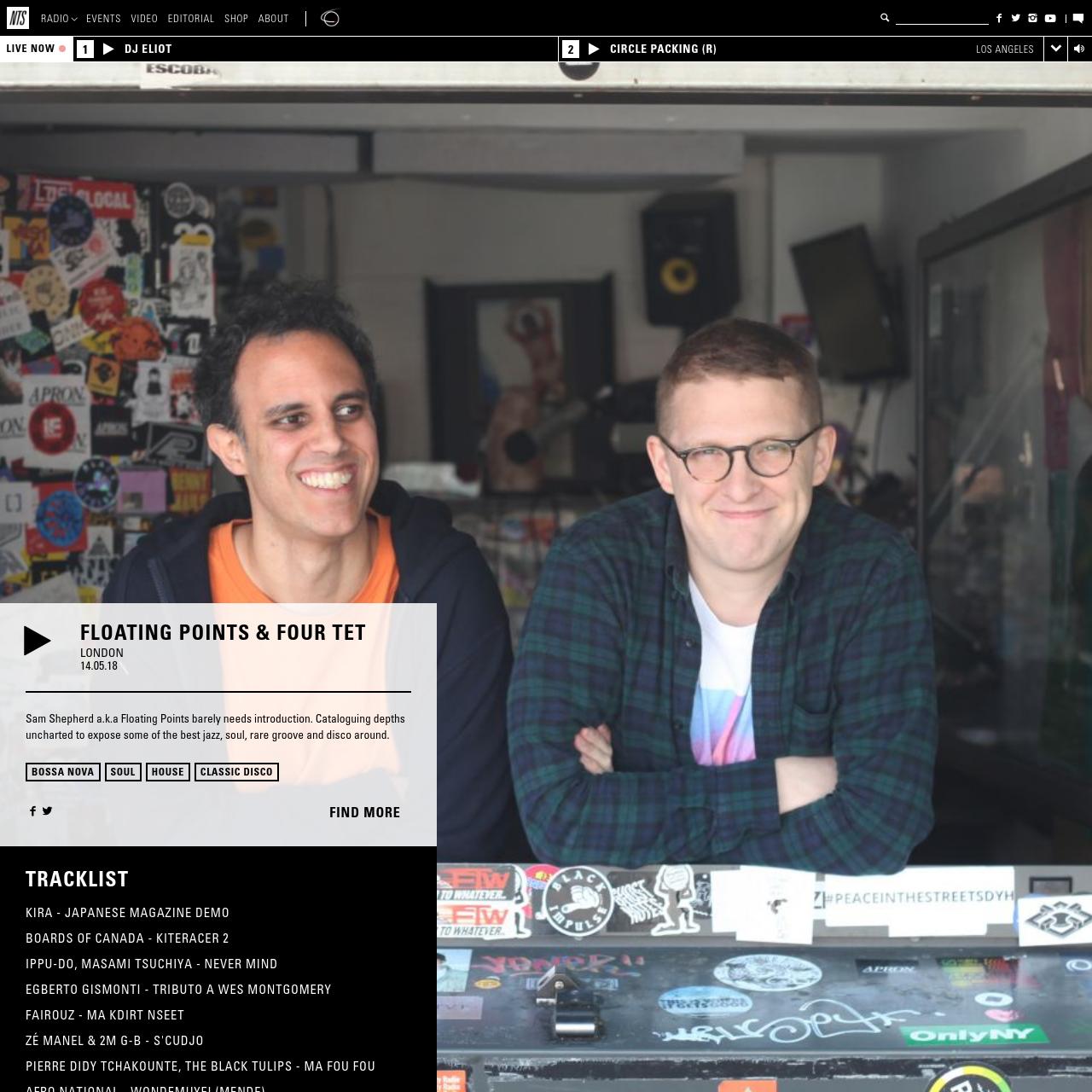 Floating Points & Four Tet 14.05.18