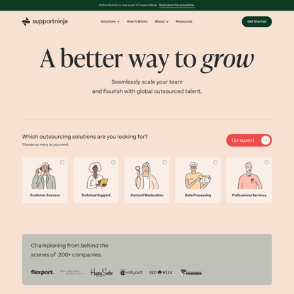Seamless Outsourcing That Helps Companies Grow | SupportNinja