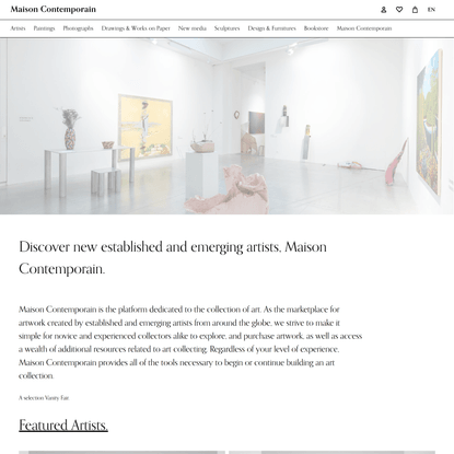 Maison contemporain, market place et galerie d’art en ligne dédiée à l’art contemporain