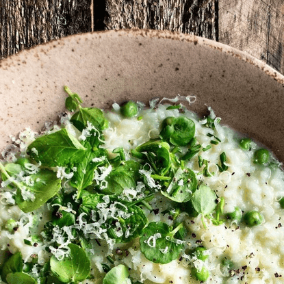 Food52 on Instagram: “Okay, we need a handful of spring peas stat so we can make this creamy risotto from @theoriginaldish! ...