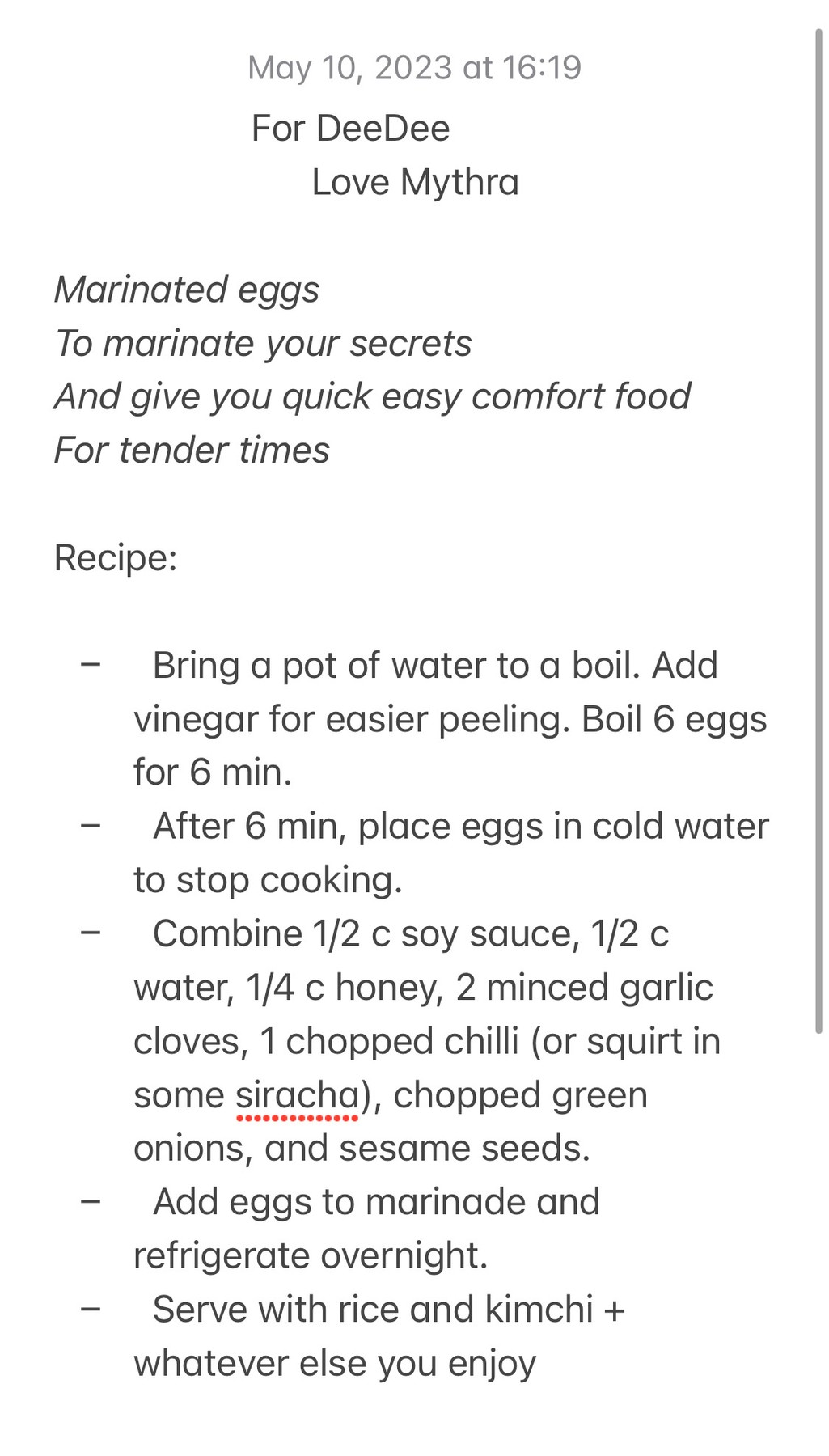 marinated eggs for tender times 