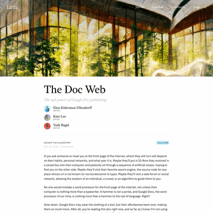 Lens: The Doc Web