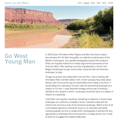 Go West Young Man — Hans van der Meer