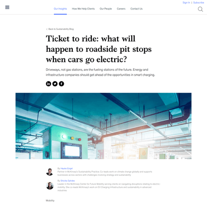 Ticket to ride: what will happen to roadside pit stops when cars go electric?