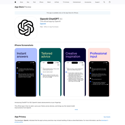 ‎OpenAI ChatGPT
