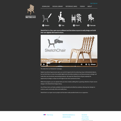 SketchChair by Diatom Studio