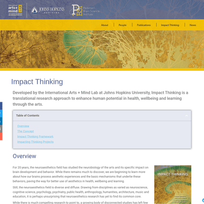 Impact Thinking - International Arts + Mind Lab: The Center for Applied Neuroaesthetics