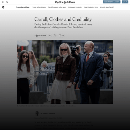 E. Jean Carroll Winning Courtroom Style - The New York Times
