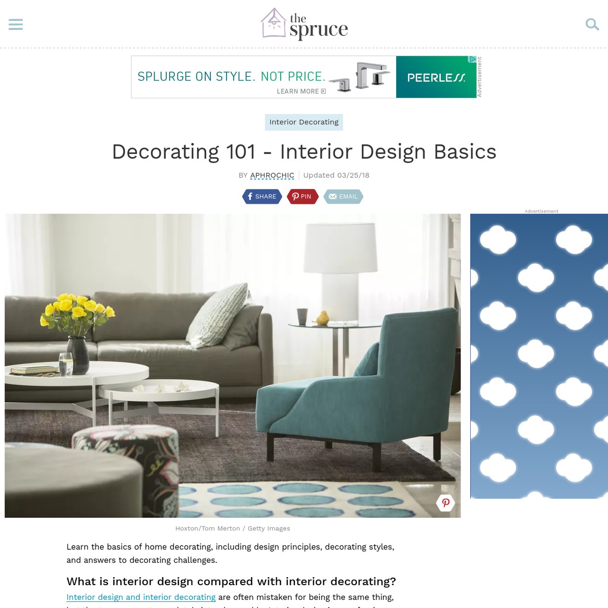 Decorating 101 - Interior Design Basics