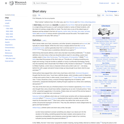 Short story - Wikipedia