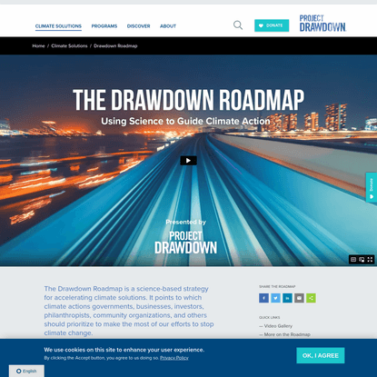 Drawdown Roadmap presented by @ProjectDrawdown