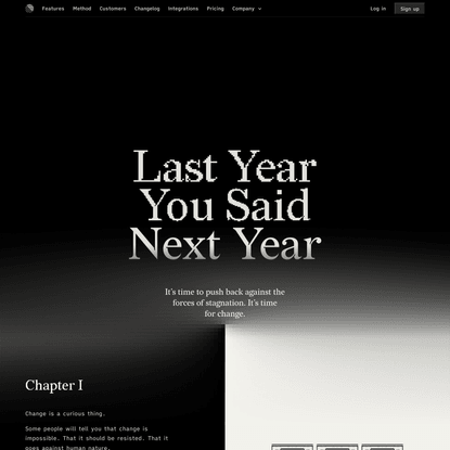 Last Year You Said Next Year – Linear