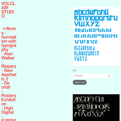 Shop Typefaces — Volclair.Studio
