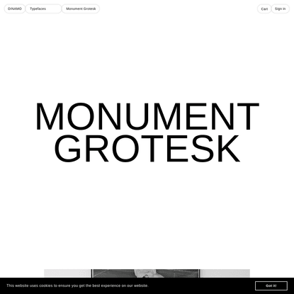 DINAMO: Typefaces: Monument Grotesk