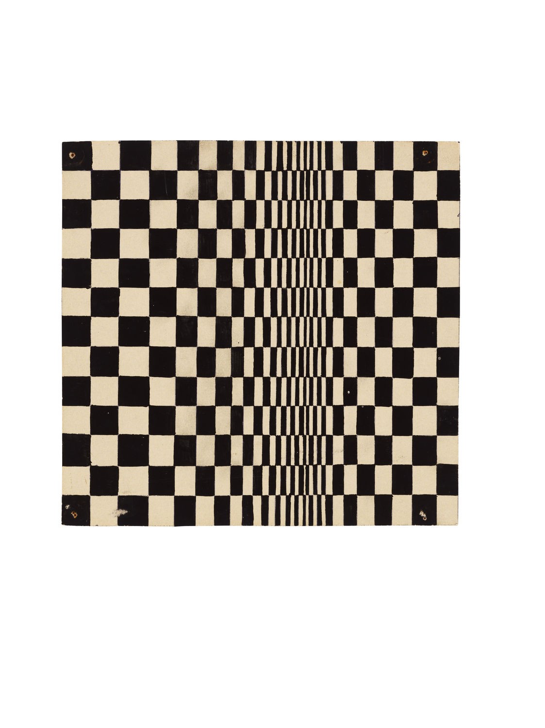 Bridget Riley, study for Movement in Squares, 1961