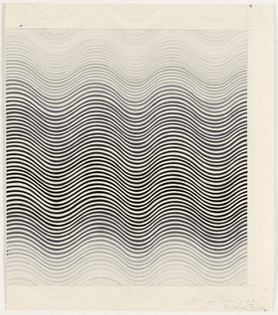 Bridget Riley, study for Polarity, 1964