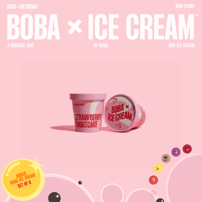 Boba Ice Cream - Homepage