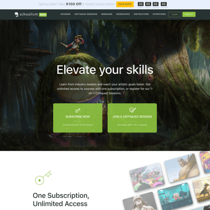Online Art Classes &amp; Digital Art School | Schoolism. Education Evolved.