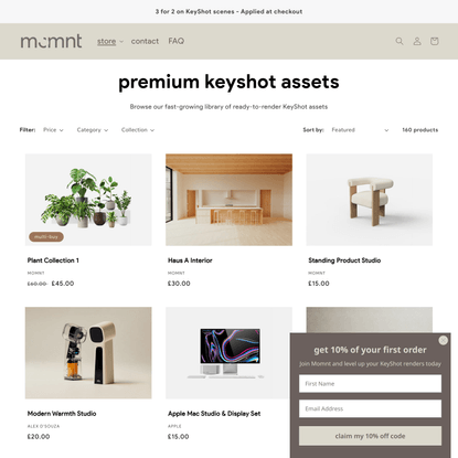 Premium KeyShot Assets
