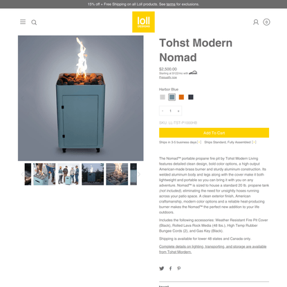 Tohst Modern Nomad – Loll Designs