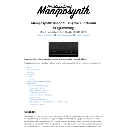 Maniposynth