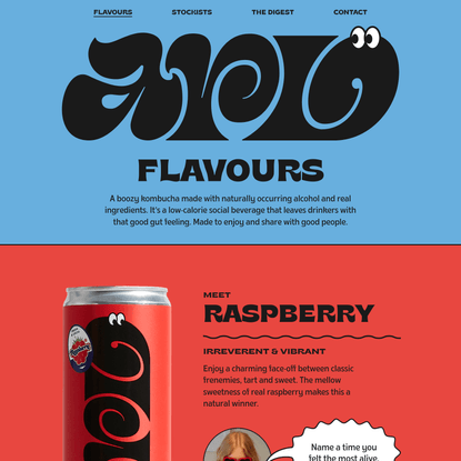 Flavours – Arlo Boozy Kombucha