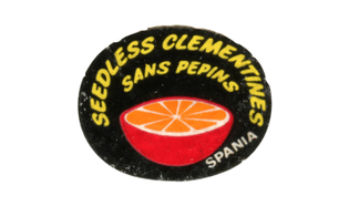 fruit sticker clementine spania