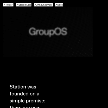 GroupOS by Station