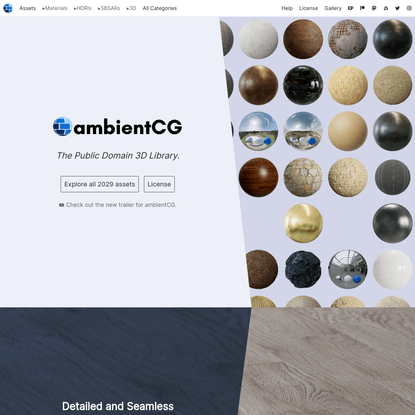 ambientCG - CC0 Textures, HDRIs and Models