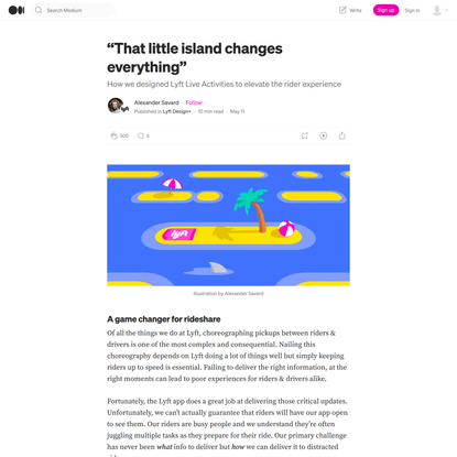 “That little island changes everything”