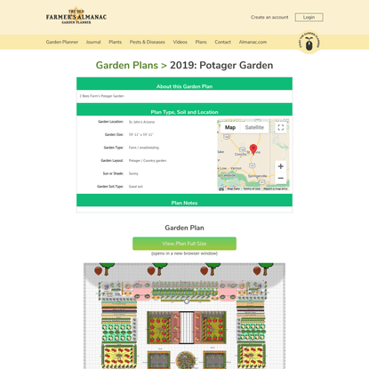 Garden Plan - Potager Garden