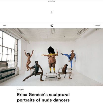 Erica Génécé's sculptural portraits of nude dancers