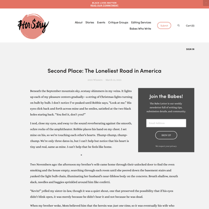 Second Place: The Loneliest Road in America — HerStry