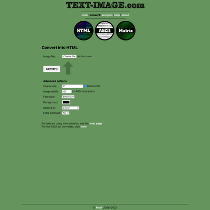TEXT-IMAGE.com :: Convert