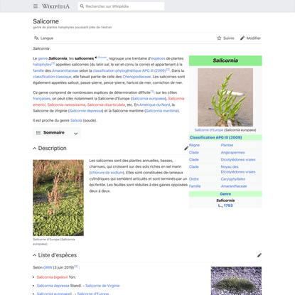 Salicorne — Wikipédia