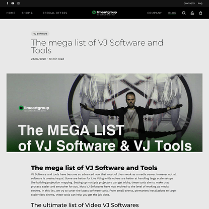 The mega list of VJ Software and Tools — LIME ART GROUP BLOG