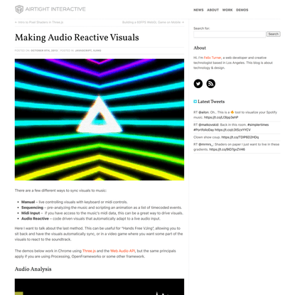 Making Audio Reactive Visuals — Airtight Interactive