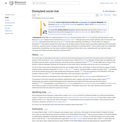 Disneyland social club - Wikipedia