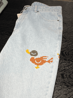 TNO embroidery jeans