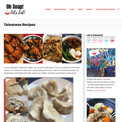 Taiwanese Recipes • Oh Snap! Let's Eat!