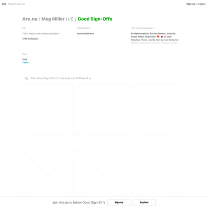 Good Sign-Offs — Are.na