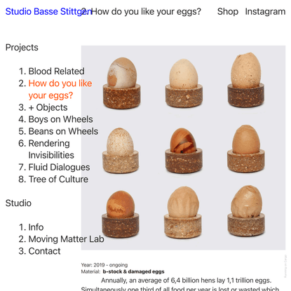 How do you like your eggs? — Studio Basse Stittgen