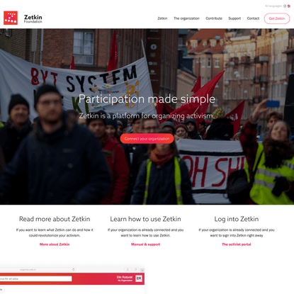 Make participation simple with Zetkin