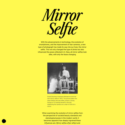 Mirror Selfie by Zero Bytes Foundation