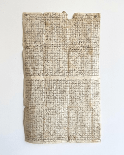 Letter written in 2 directions to save paper, 1846