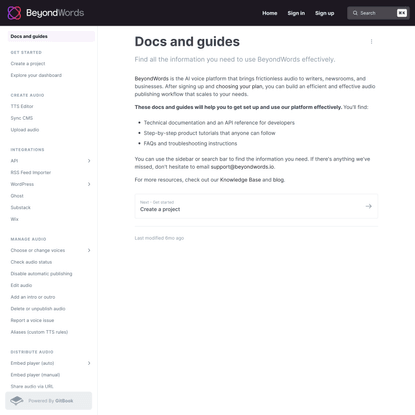 Docs and guides - Docs and guides
