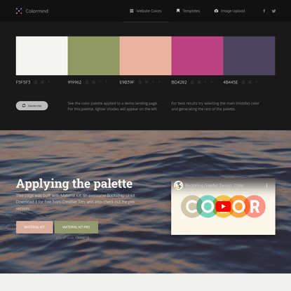 Colormind Bootstrap UI Themes