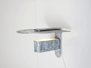 Kasket wall lamp designed by Jørgen Klinkby for Lyskaer