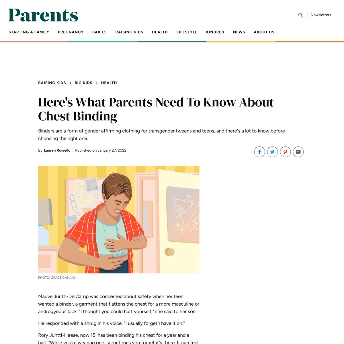Here's What Parents Need To Know About Chest Binding