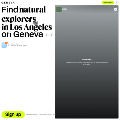 Geneva | The online place to find your offline people